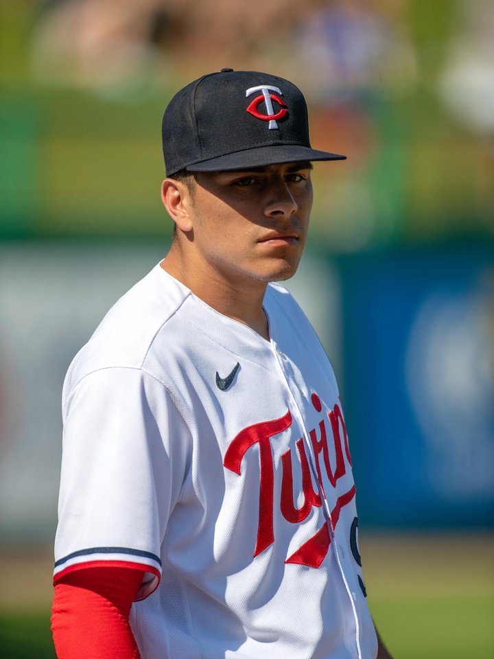 Noah Cardenas in a Minnesota Twins uniform